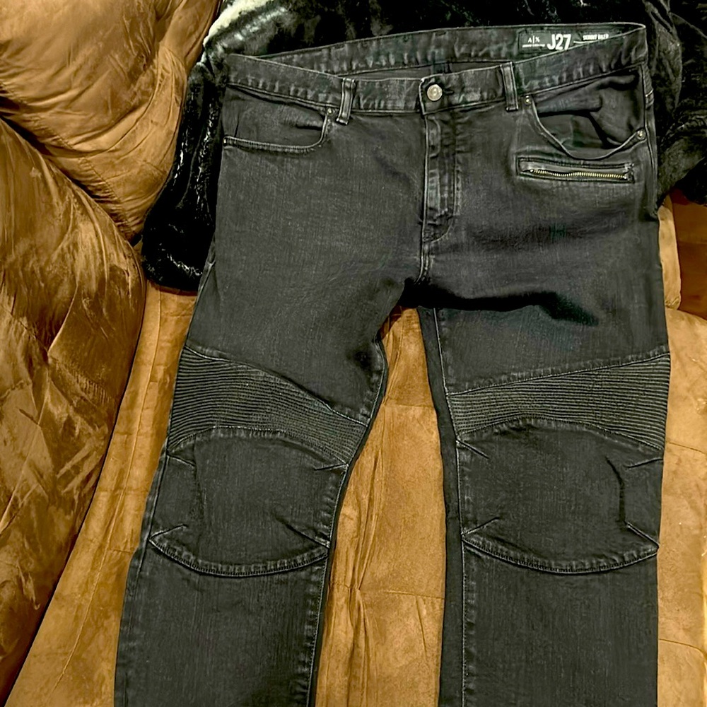 Armani exchange men’s skinny biker style